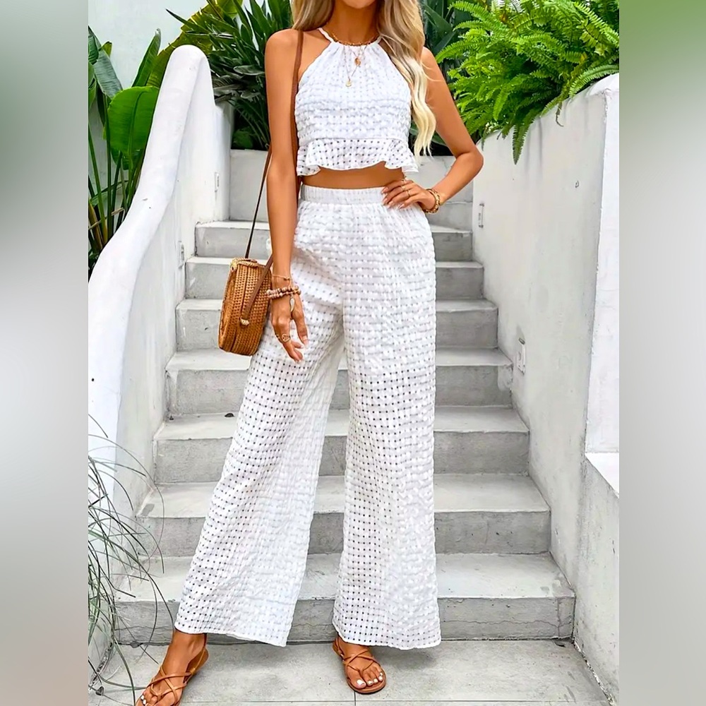 Elegant White Two-Piece Set